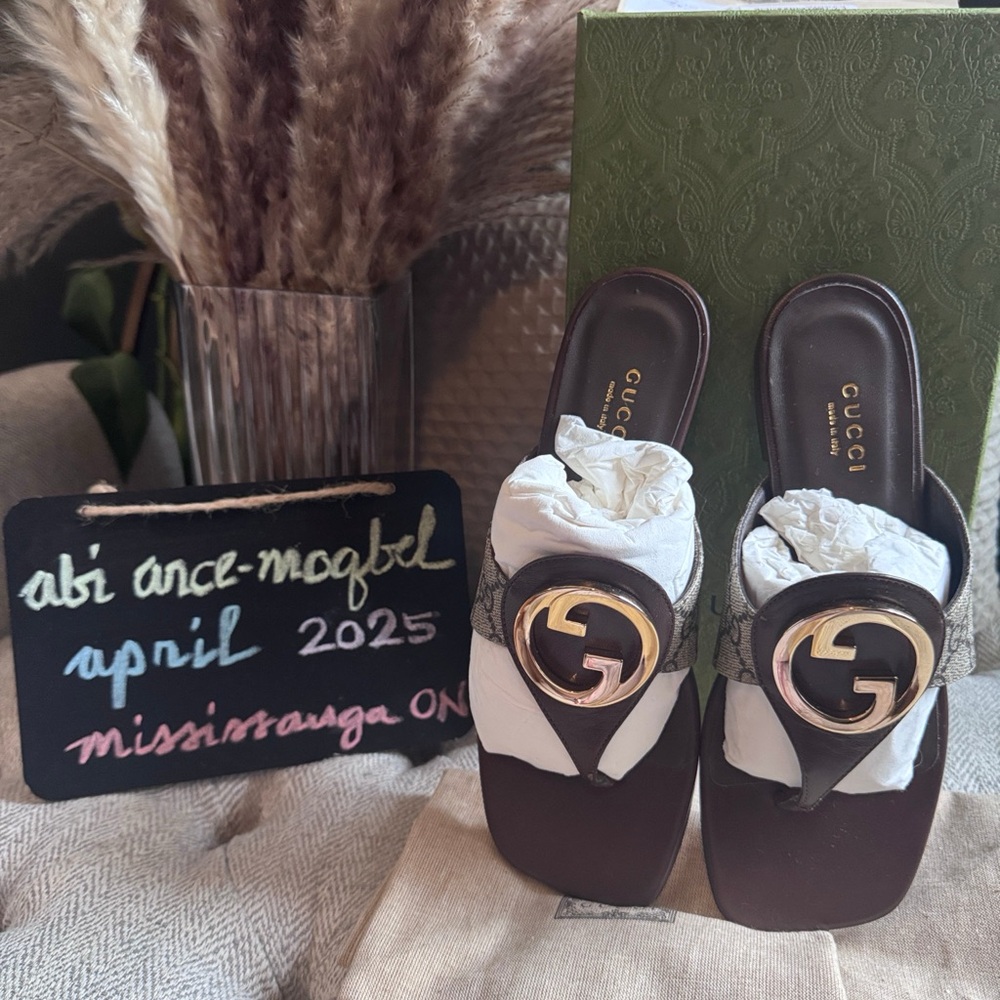 BRAND NEW in box, Gucci Blondie Mules s37